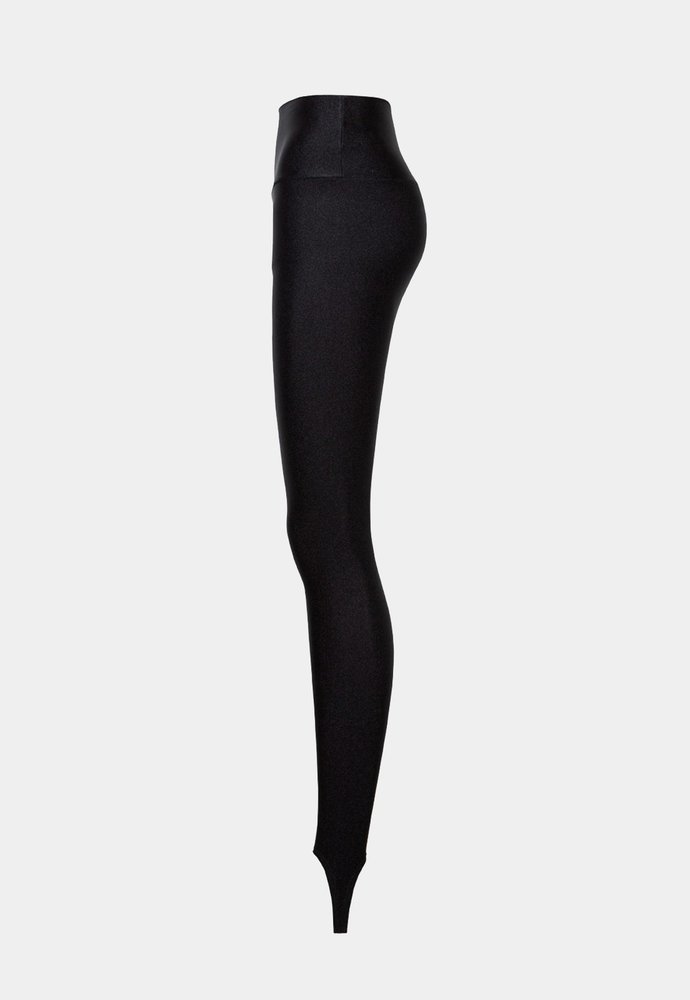Calça Lycra Fuseau Preta da Forlegs vista de lado